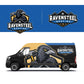 Ravensteel Roofing custom logo + van wrap design package