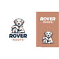 Rover Roofs custom mascot logo design