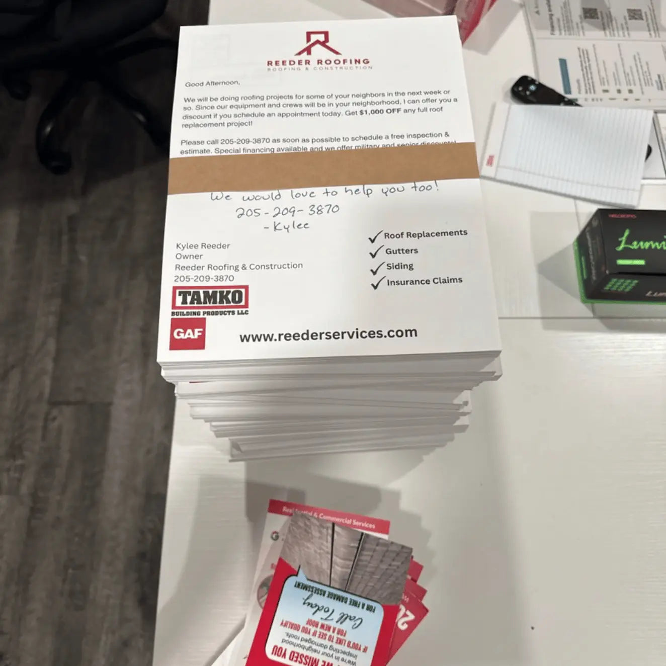 EDDM flyers ready to mail